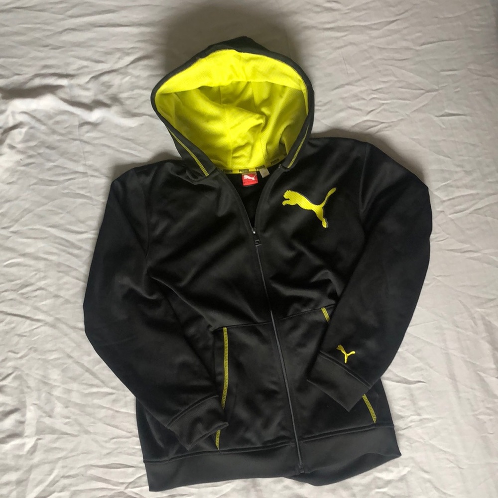 A Black & Yellow Puma Jacket